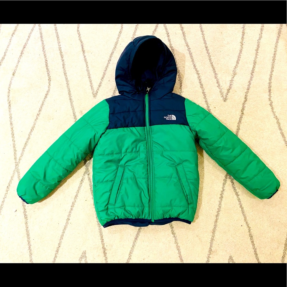 The North Face Kids Green and Navy Jacket